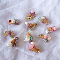 ⓝⓔⓦ【アイスクリーム】ベビーヘアクリップキッズヘアクリップヘアゴム